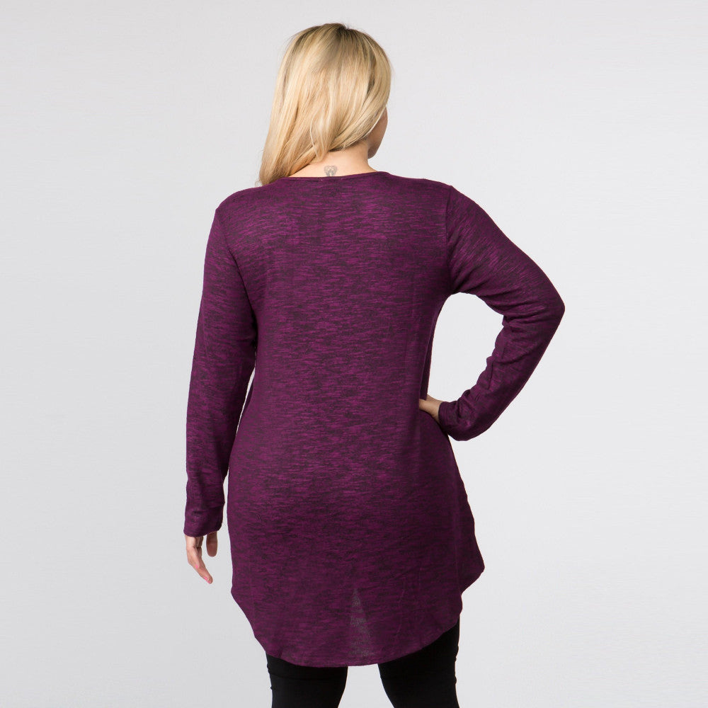 PLUS PURPLE TUNIC SWEATER – Boutique by ...